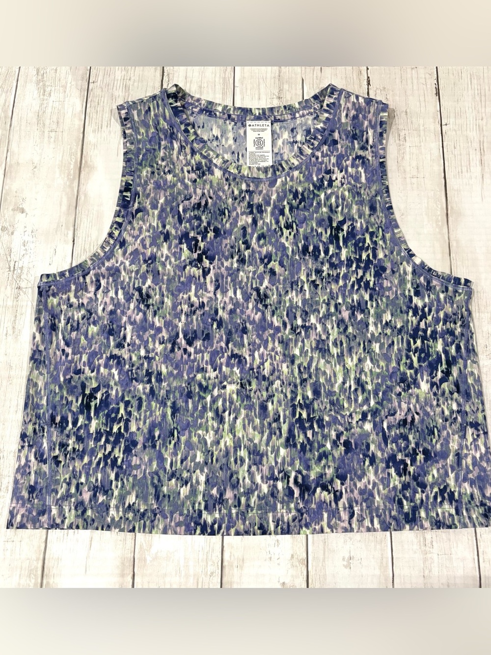 NEW! Athleta Ultimate Muscle Tank Top Crew Neck Purple Medium - Picture 9 of 12